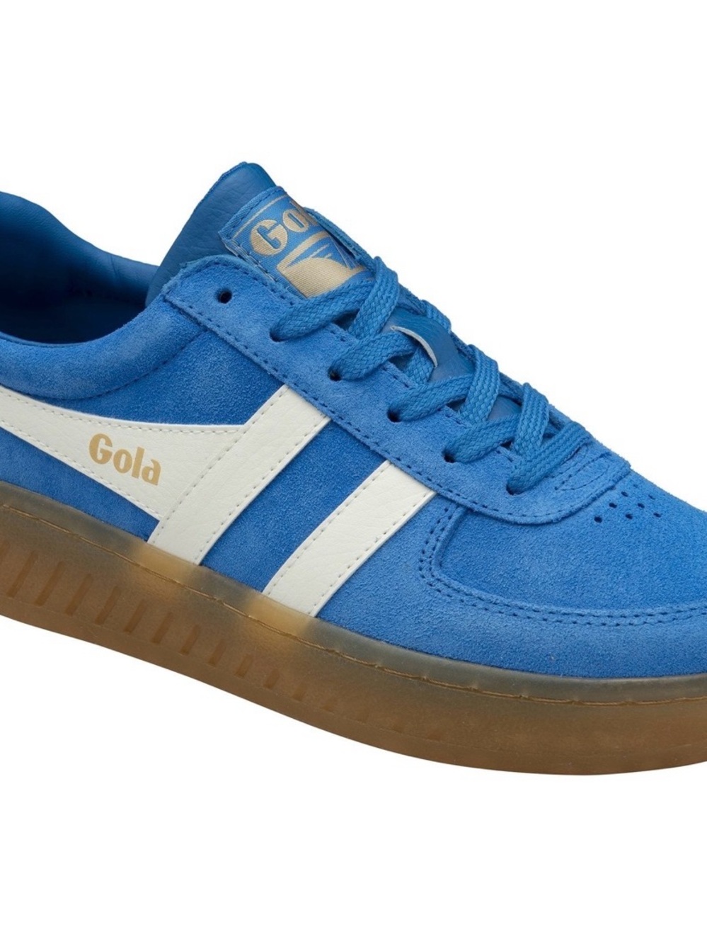 New in Box Gola Classics Women's Grandslam Suede Sneakers
Pacific/Off White/Gum - Picture 2 of 5